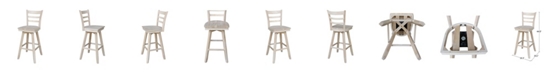 International Concepts Emily Bar Height Stool with Swivel and Auto Return